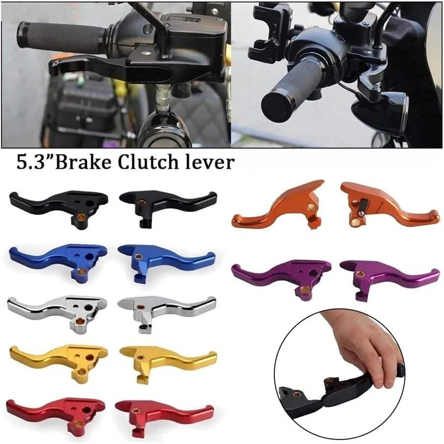 SXLURFEB Brake and Clutch Levers RRBARTGTE-BLUE for Harley-Davidson Softail image 3