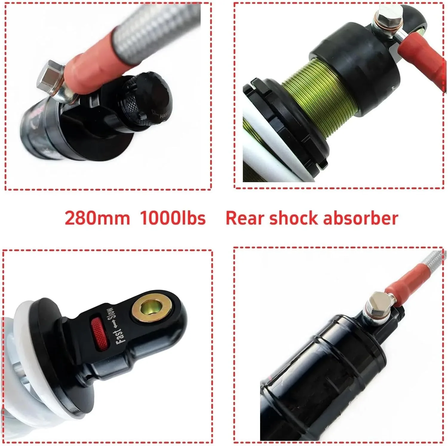 Generic Rear Motorcycle Shock Absorber 4853222333991 image 4