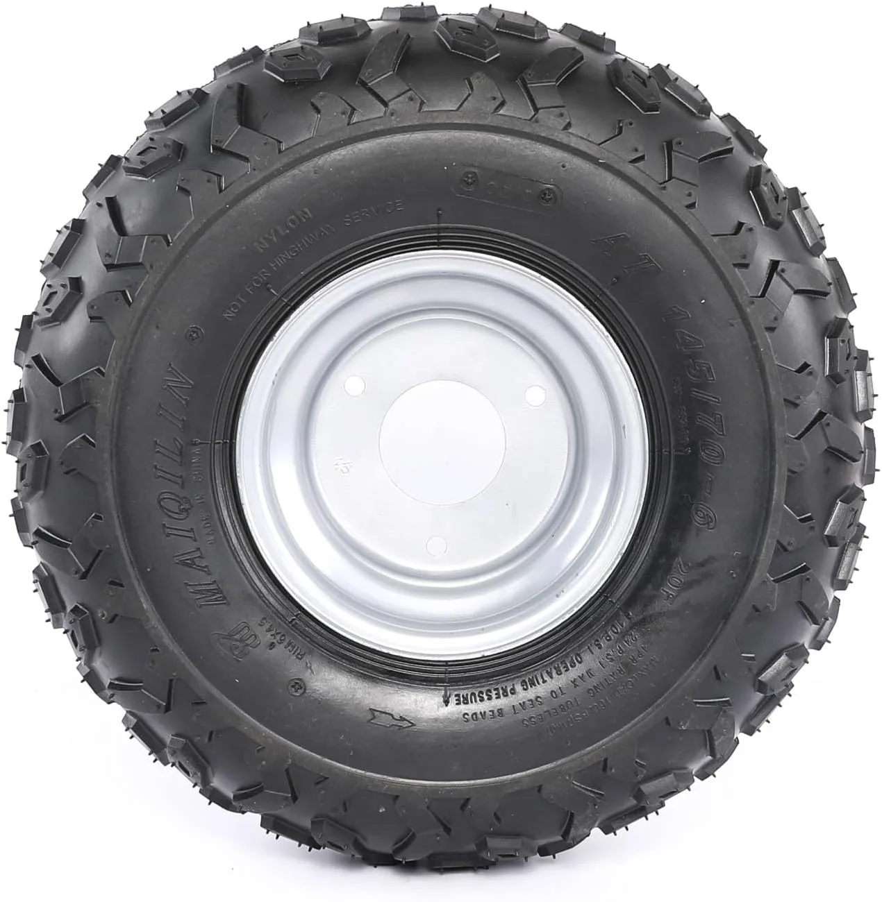 ZARKO TL02*4 145/70-6 Tubeless ATV Wheel and Tire Assemblies, 4-Pack image 4