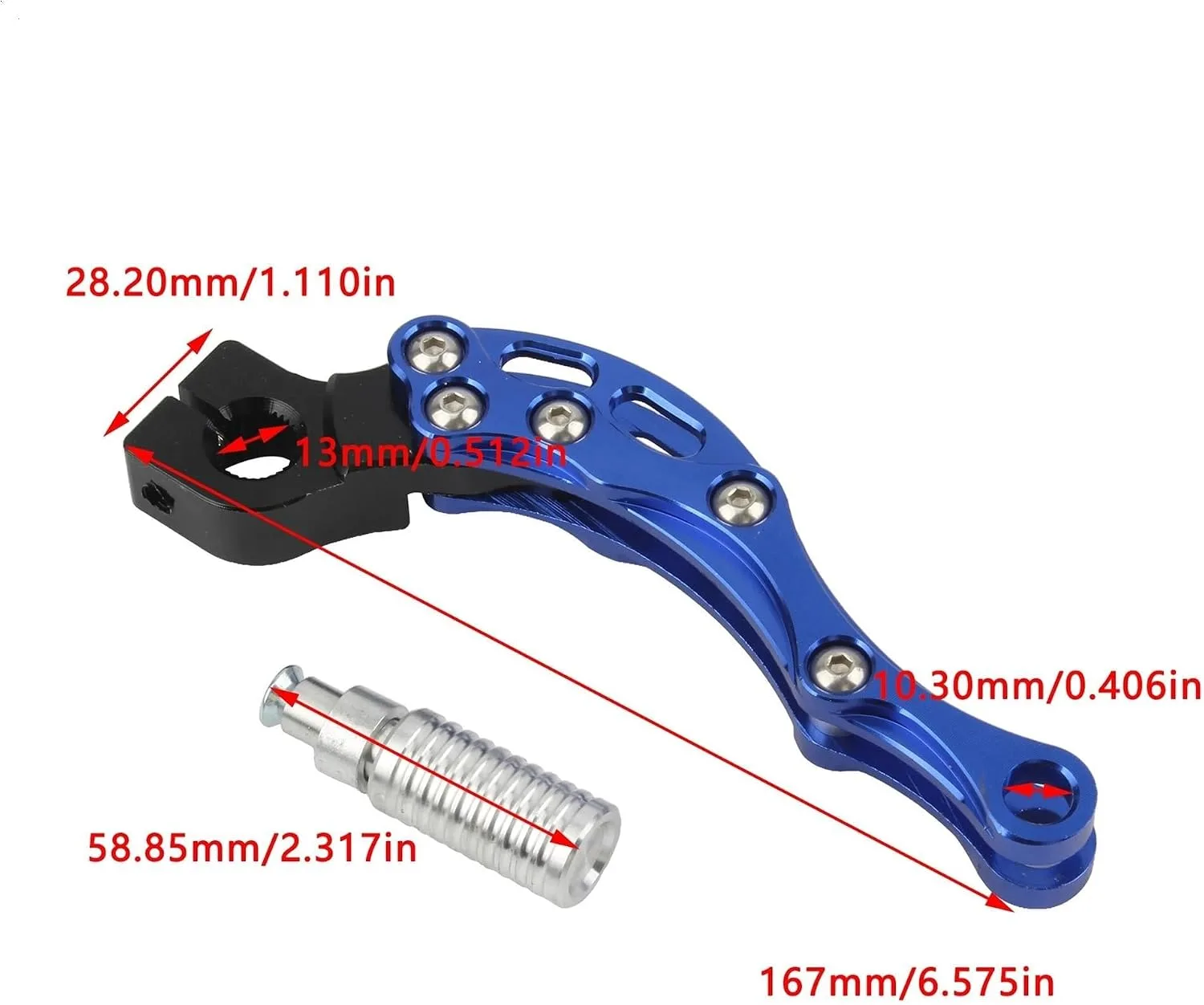Generic BZZ08QF00FIXSY Motorcycle Kick Start Lever image 2