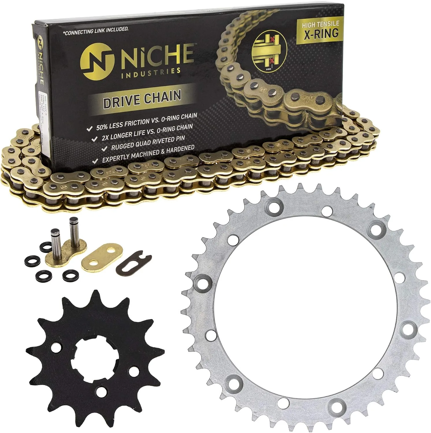 NICHE Yamaha Warrior 350 Drive Sprocket Chain Combo MK1004778