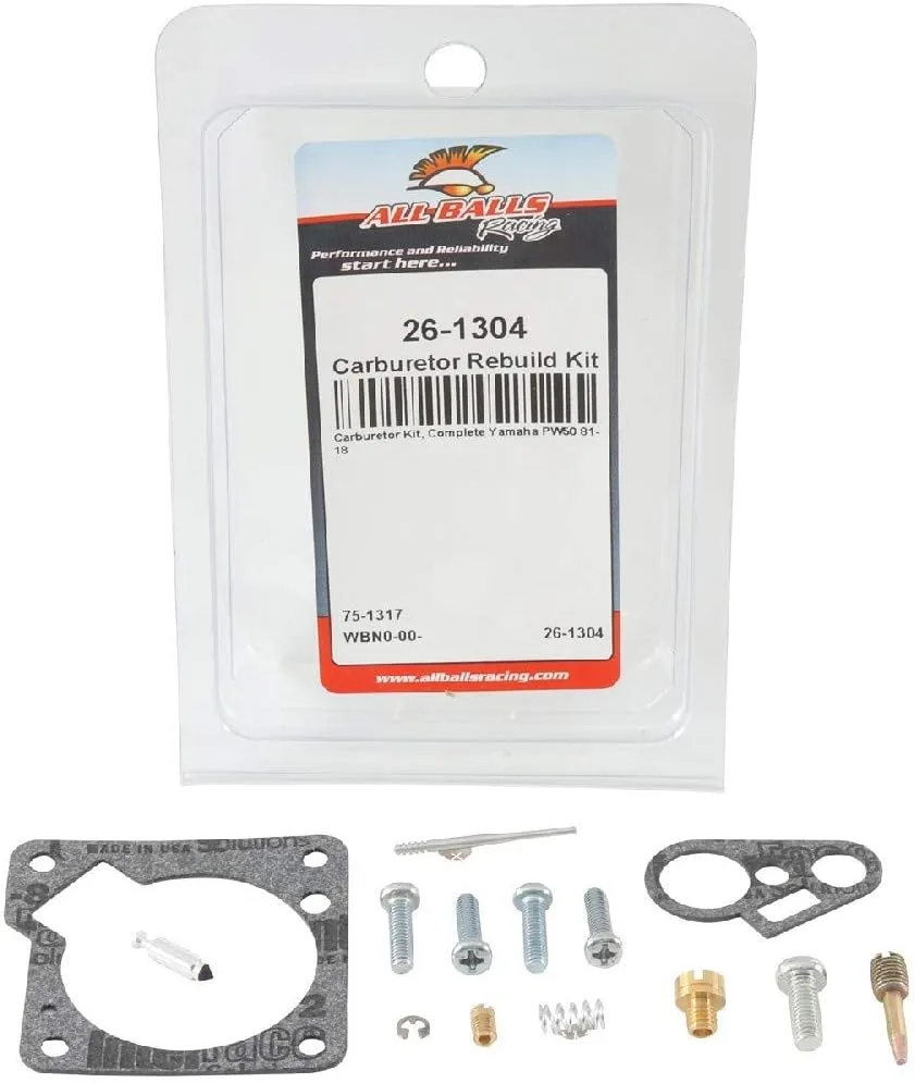 All Balls 26-1304 Carburetor Rebuild Kit for Yamaha PW50 1981-2006 image 3