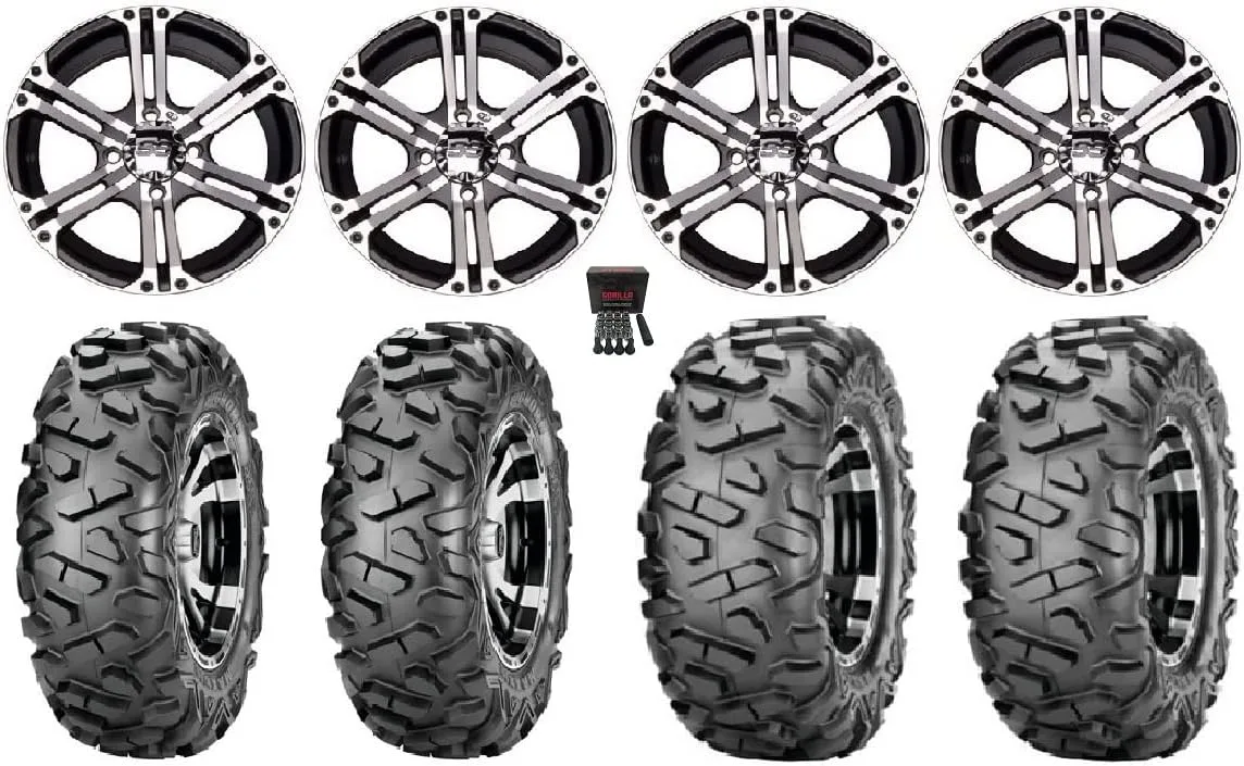 ITP SS212 12-Inch Wheels and 27-Inch BigHorn Tire Bundle
