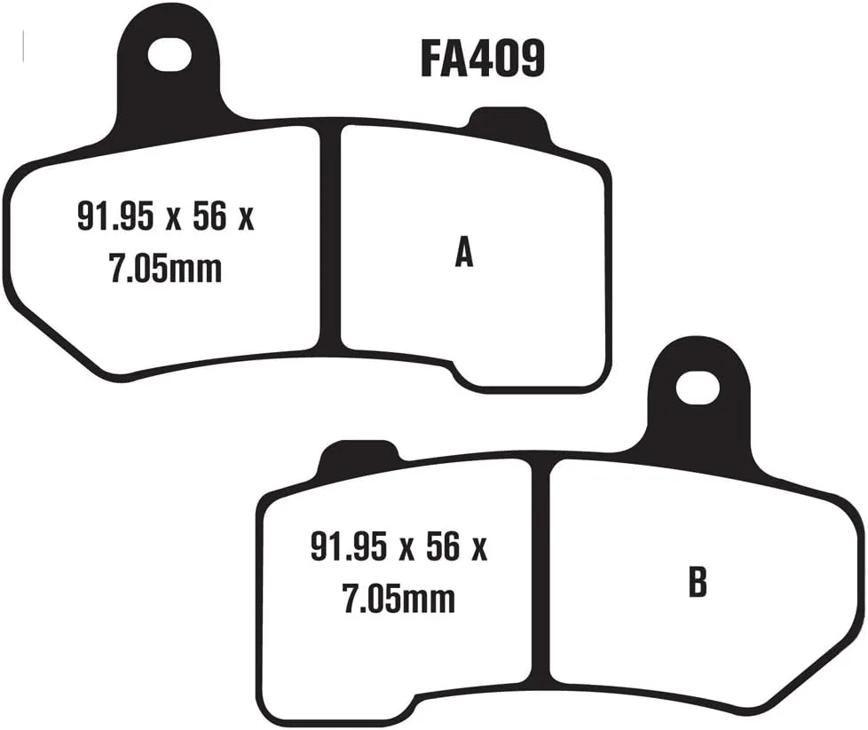 EBC EBPCK2014 Front Semi-Sintered Brake Pad Kit image 2