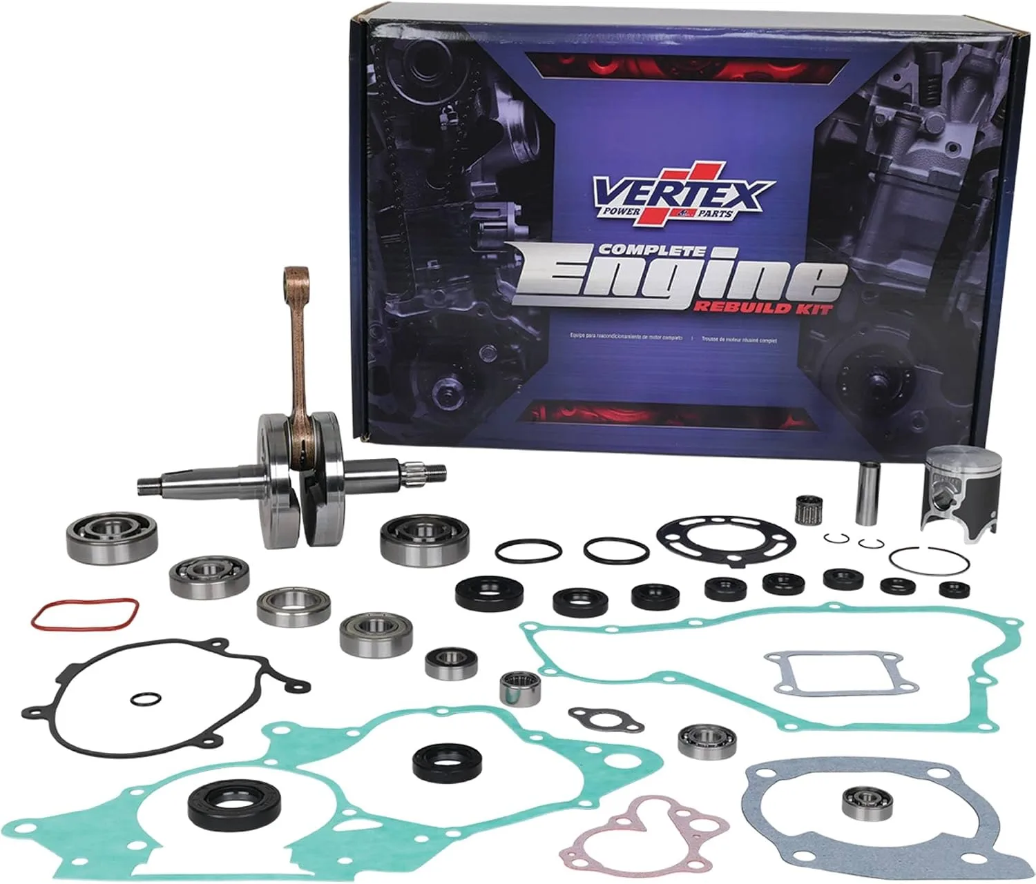 All Balls WR101-018 Complete Engine Rebuild Kit for Honda CR 85R/85RB 2005-2007 image 2