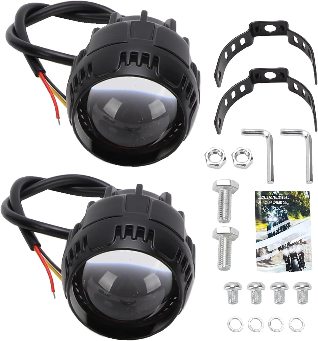 Domary 2.5-Inch 80W LED Pod Spotlights 2-Pack