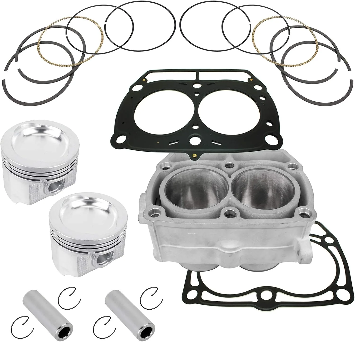 Caltric Cylinder and Piston Ring Kit 80 mm for Polaris Ranger 800