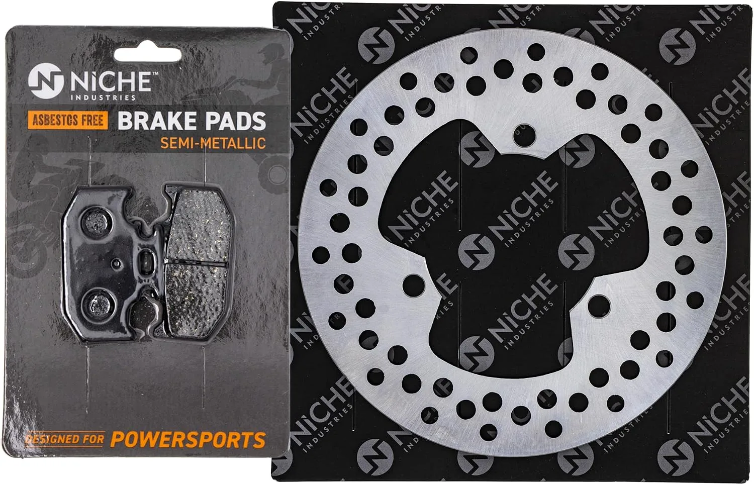 NICHE Yamaha XT250 Rear Right Brake Rotor & Pad Set MK1007362