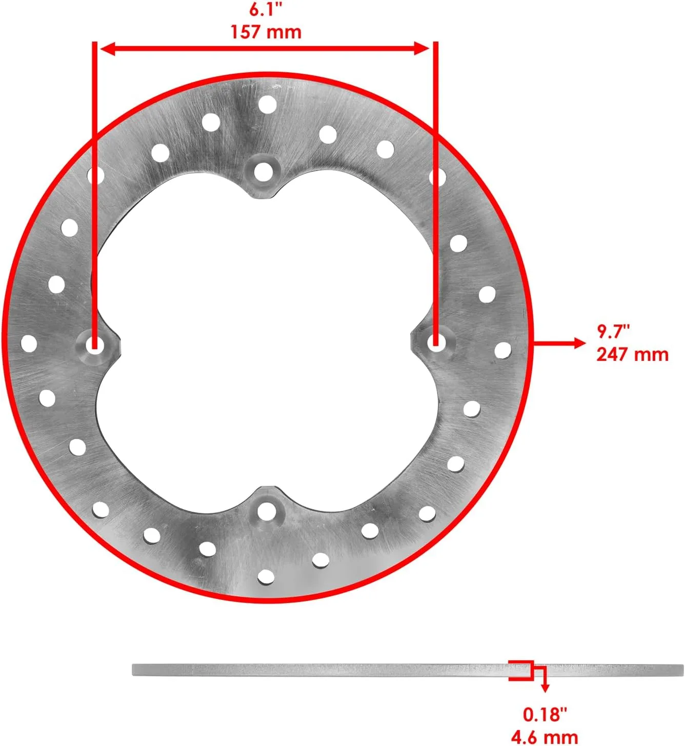 2017 Can-Am Maverick X3 MAX Front/Rear Brake Disc Rotor Mod-R36R-12938 image 2