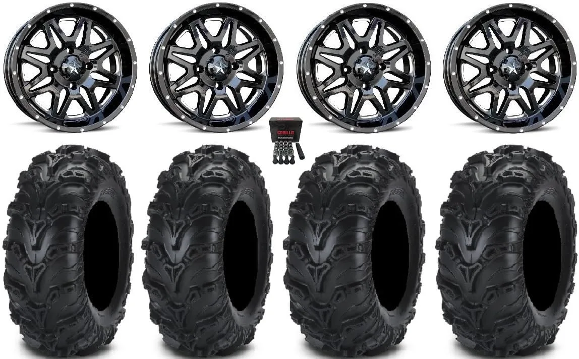 MSA M26 14x7 Wheels with ITP Mud Lite II Tires Bundle