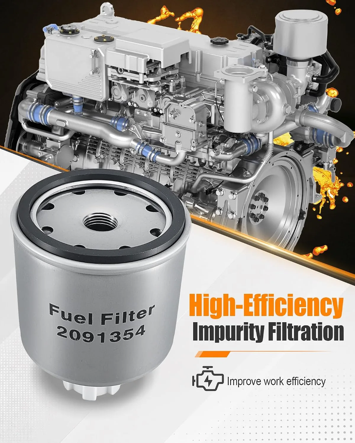 RYVXMS Engine Oil & Fuel Filter Kit Replace 251496 image 3