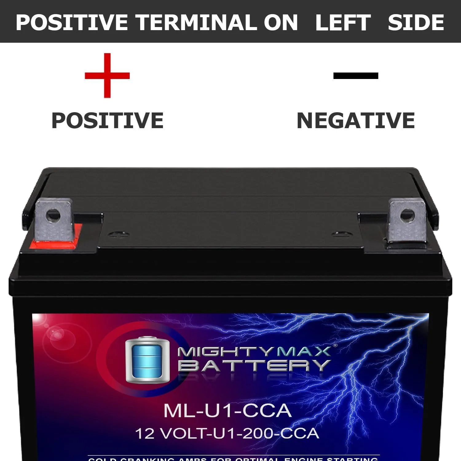 Mighty Max Battery ML-U1 12V 200 CCA Battery ML-U1-CCA image 4