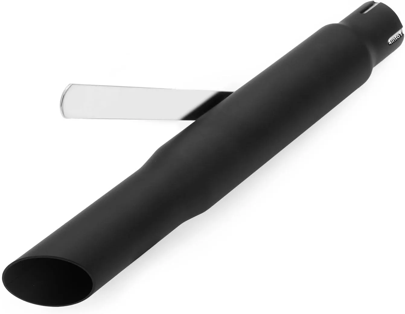 4into1 SMFB-01 16-Inch Flat Black Slash-Cut Shorty Muffler