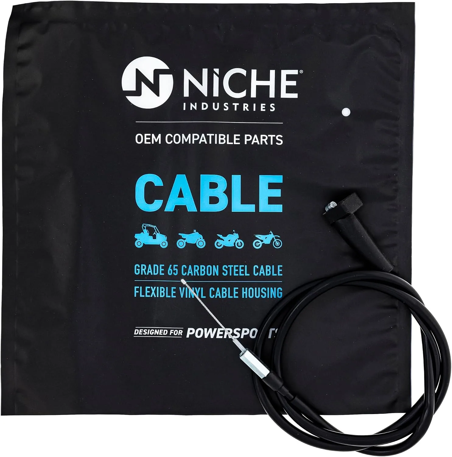 NICHE MK1008185 Carburetor and Throttle Cable Kit for 2005 Kawasaki KFX400 image 2