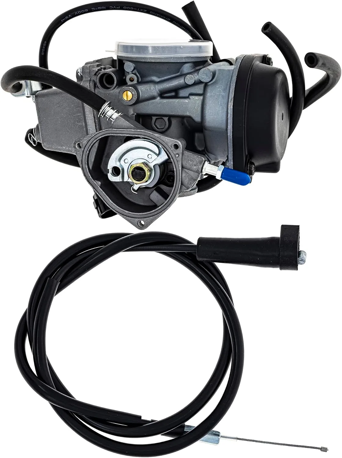 NICHE MK1008185 Carburetor and Throttle Cable Kit for 2005 Kawasaki KFX400