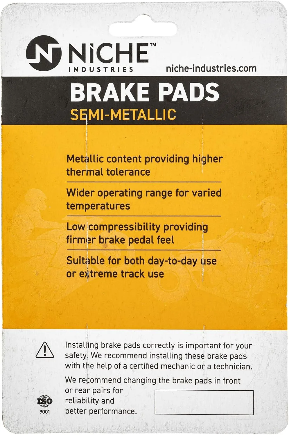 NICHE Front Brake Pad Set 519-KPA2511D for Honda Goldwing image 2