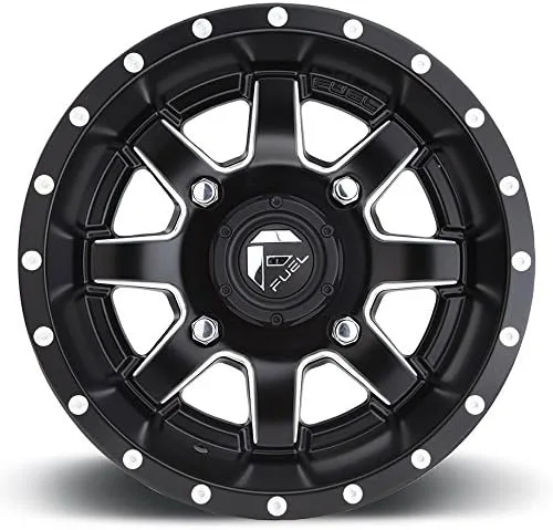 14x7 Matte Black ATV/UTV Wheel and Tire Bundle 4x156 image 2