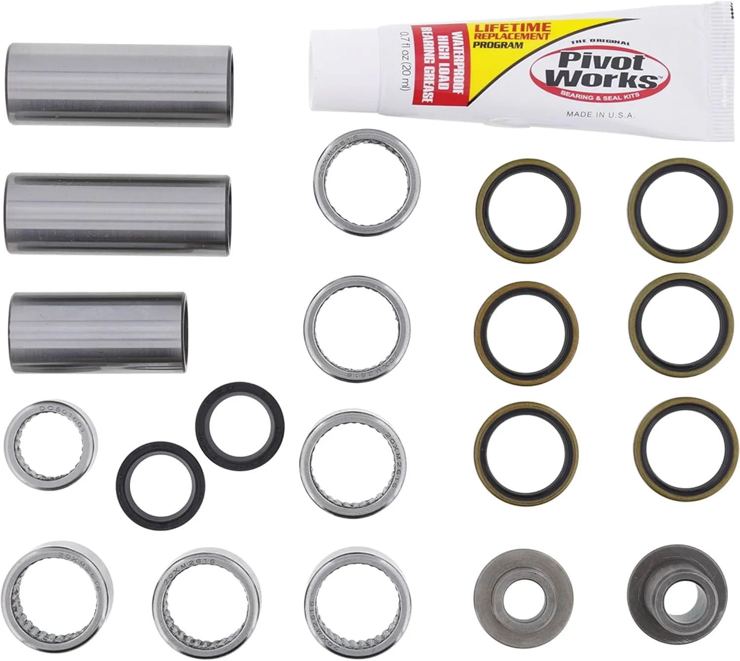 Pivot Works PWLK-K21-000 Linkage Rebuild Kit for 1999–2003 Kawasaki KX125 image 3