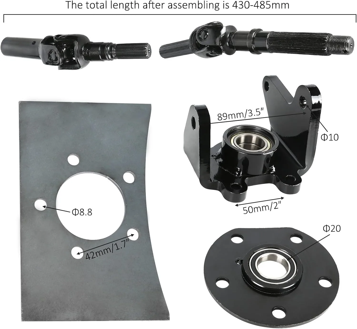 ICONSPORTSS Front Drive Half-Shaft Axle Assembly Kit ICOTK155+TK156+TM534*4+TK231+TK236+ image 2