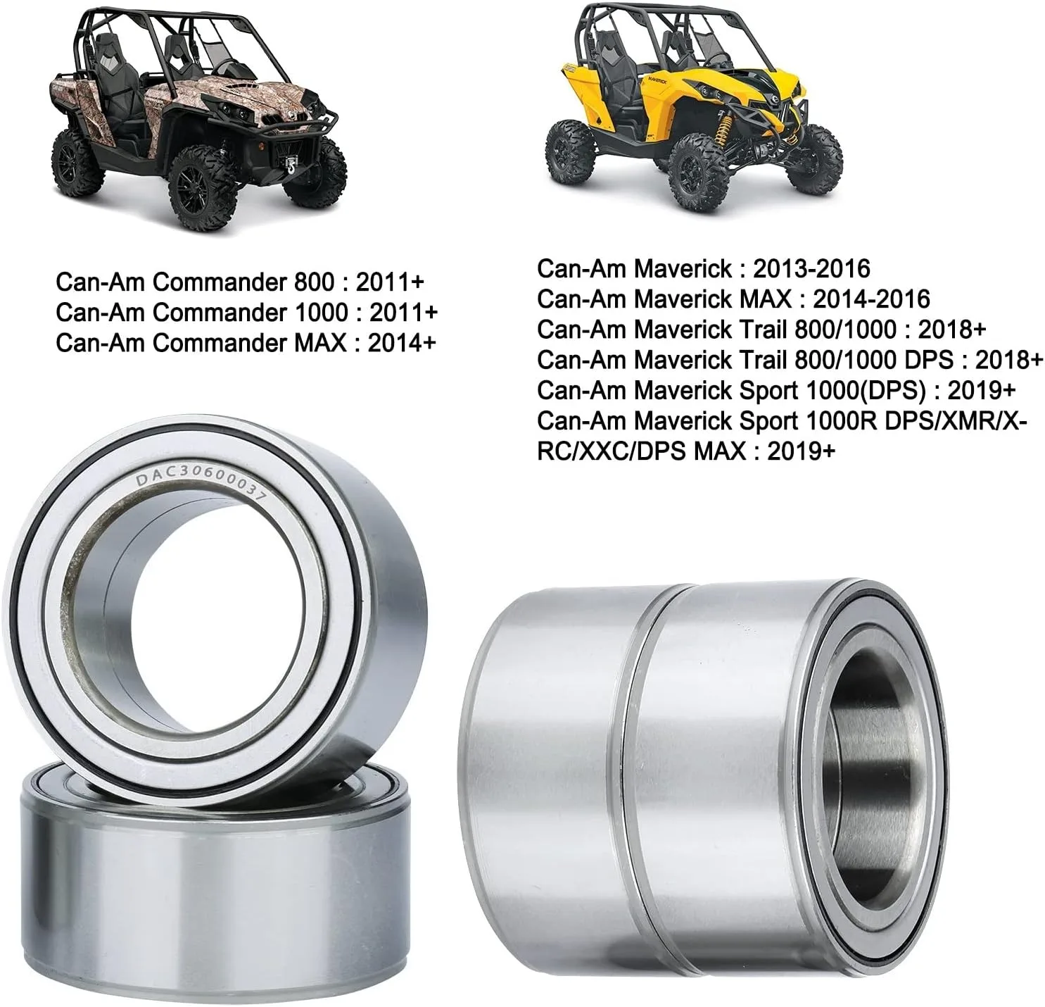 MINSTAR Can-Am Wheel Bearing Kit ZC-4SJ293350118 image 3