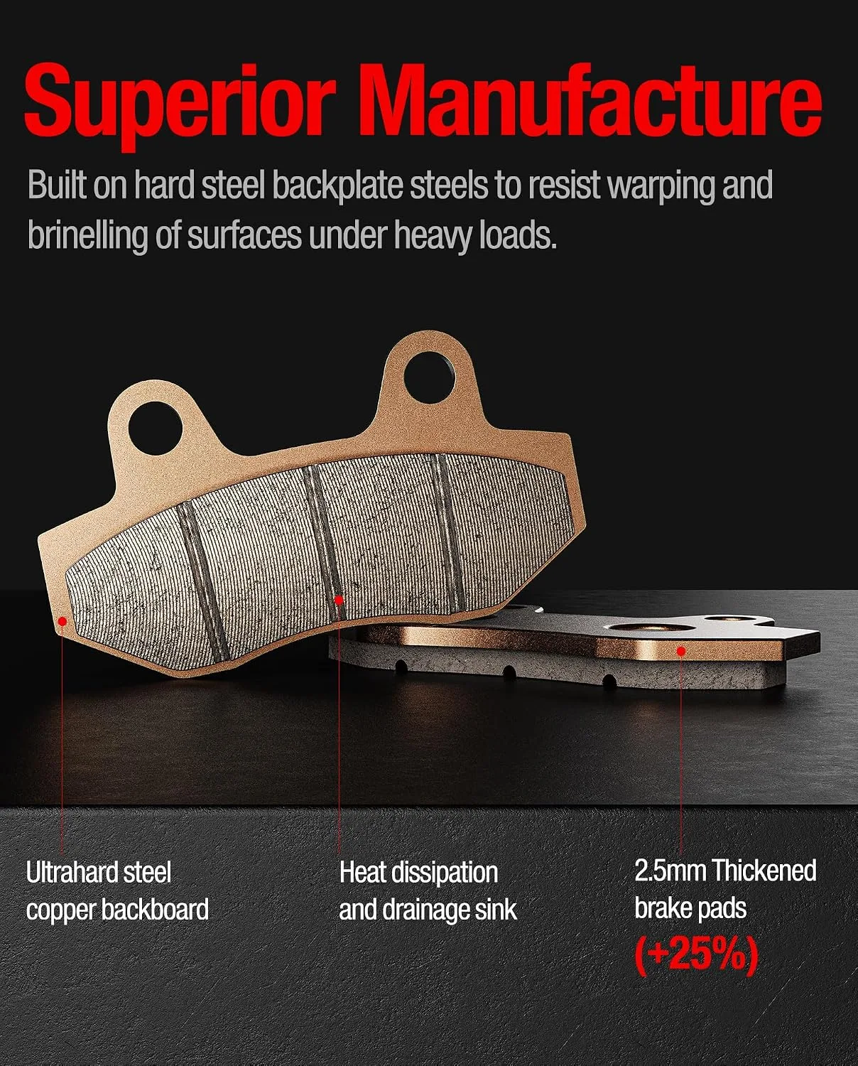 DriveXpwr Surron Ultra Bee Sintered Brake Pads 4-Piece Set tiw-01 image 2