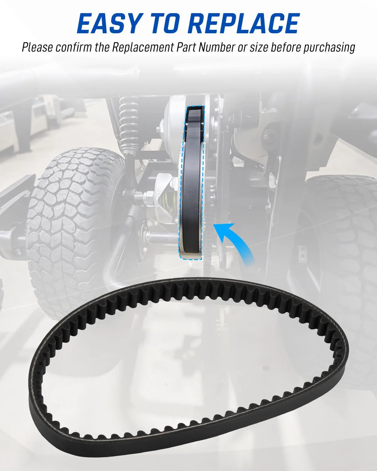 Wujexuhe 673 Drive Belt for Trailmaster Cheetah 8 Go-Kart image 4