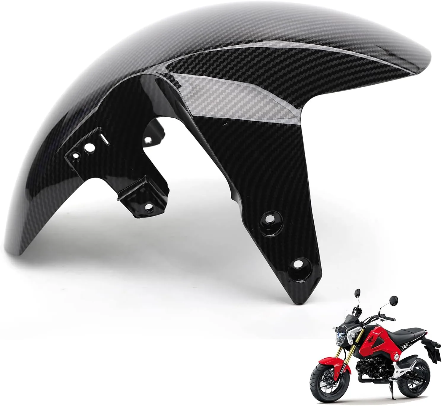 Mokuo Carbon Fiber Front Fender for Honda Grom/MSX125 SF 2013–2016
