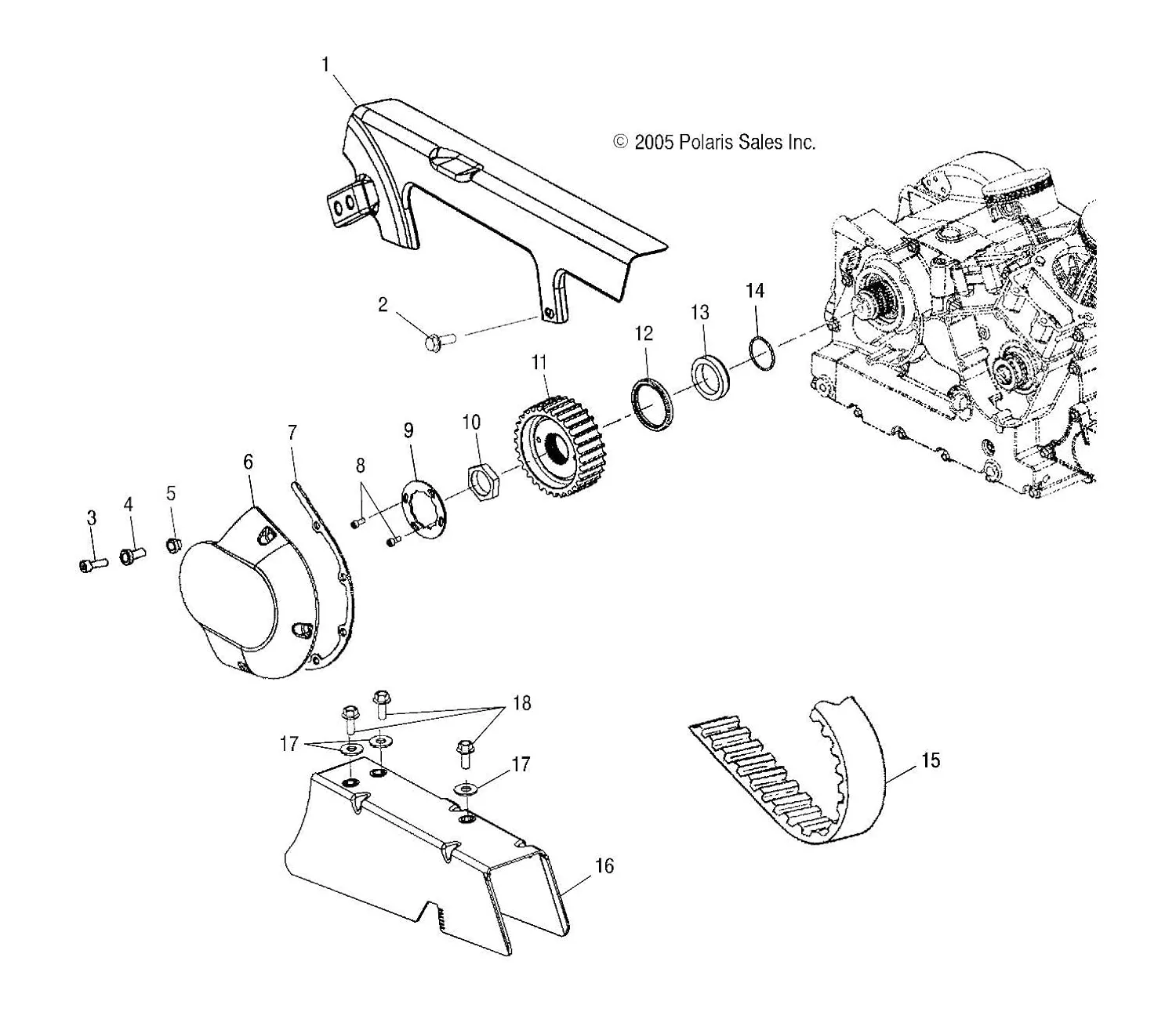 Victory Vegas & Kingpin Drive Belt 3211088 OEM image 2