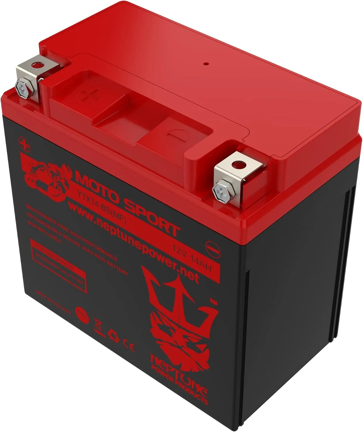Neptune YTX14-BS AGM Battery for Honda VTX1300 2003–2009 image 4