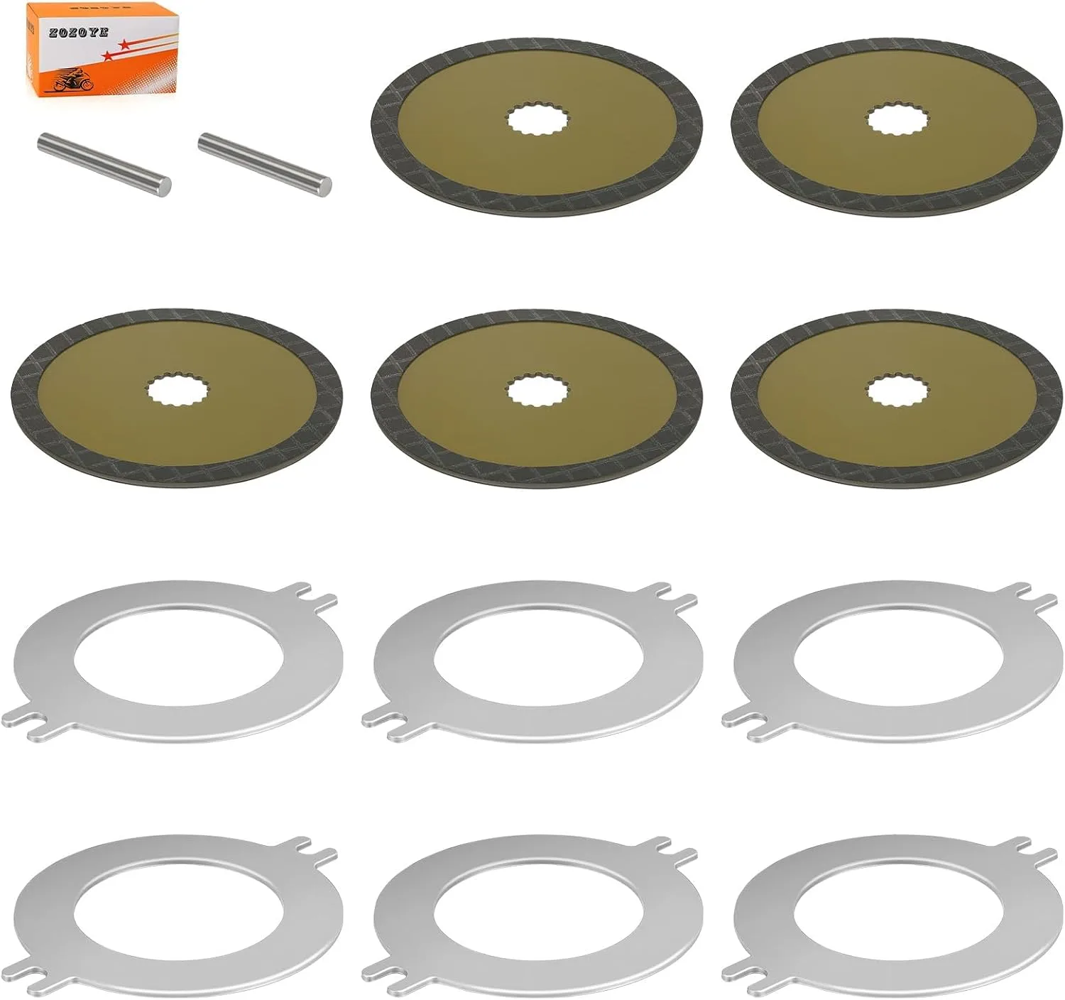 ZOZOYE Wet Parking Brake Disc Kit AM148465 for John Deere Gator image 2