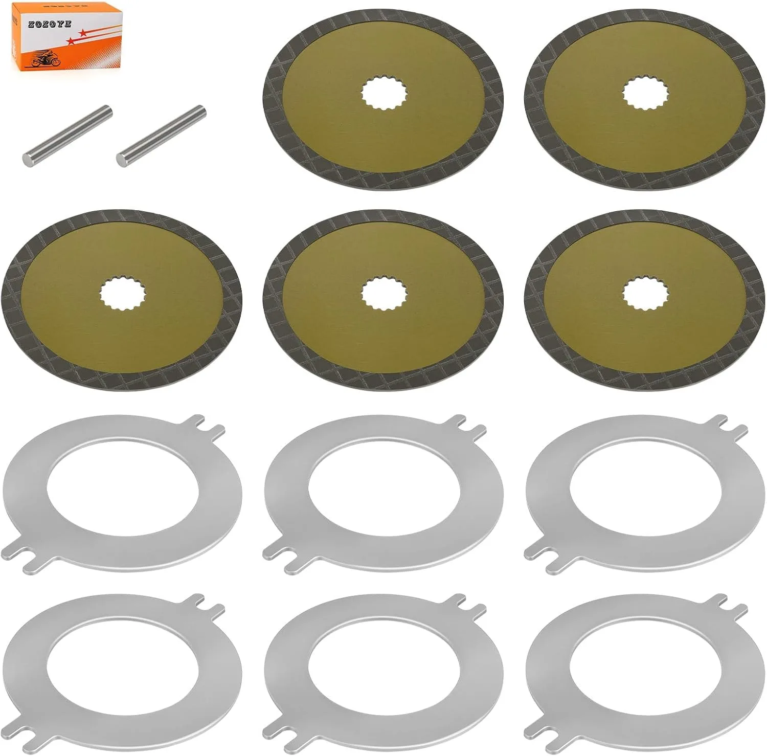 ZOZOYE Wet Parking Brake Disc Kit AM148465 for John Deere Gator