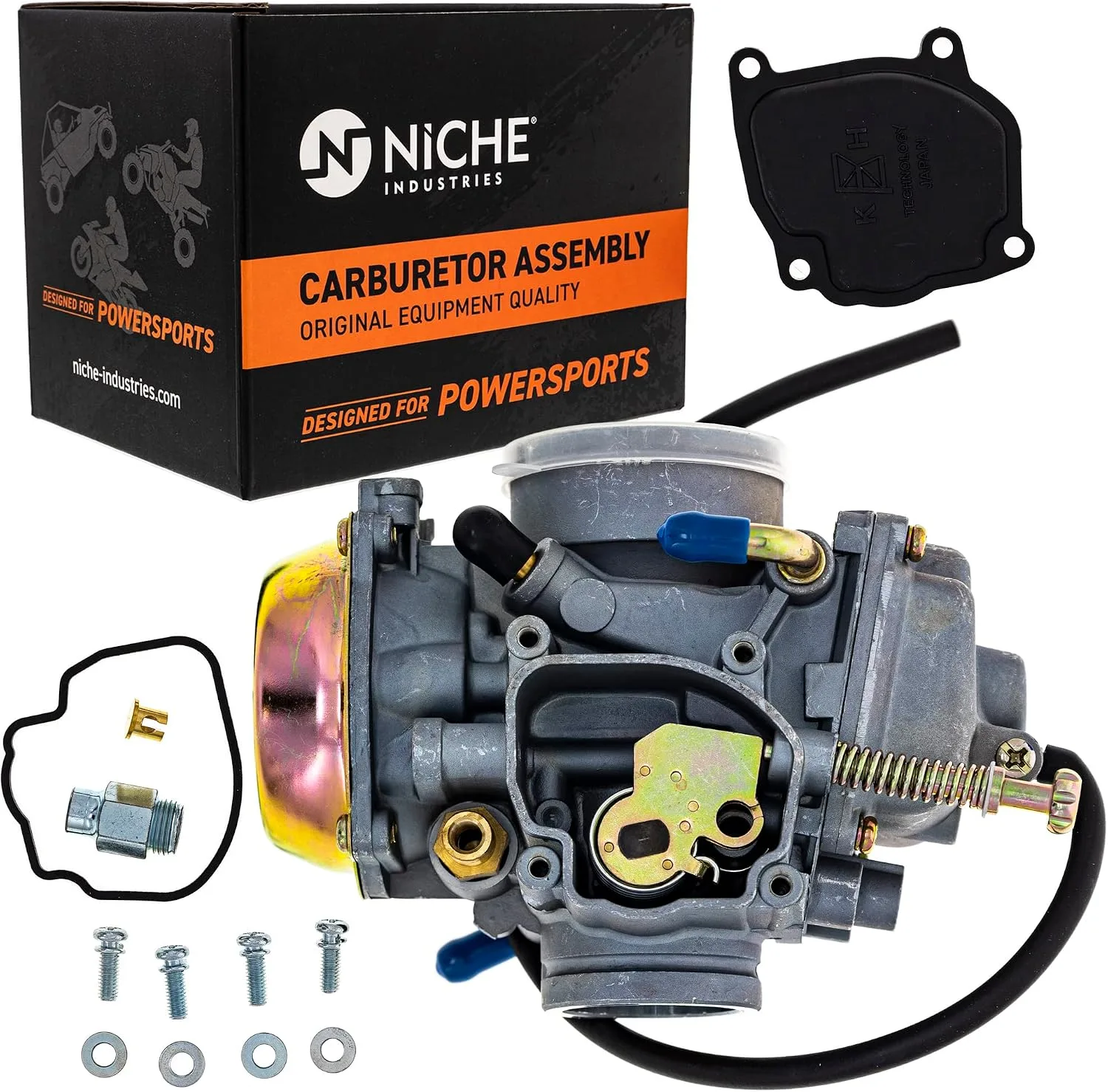 NICHE Carburetor for 2001 Polaris Trail Boss 325 - 519-KCR2290B image 2