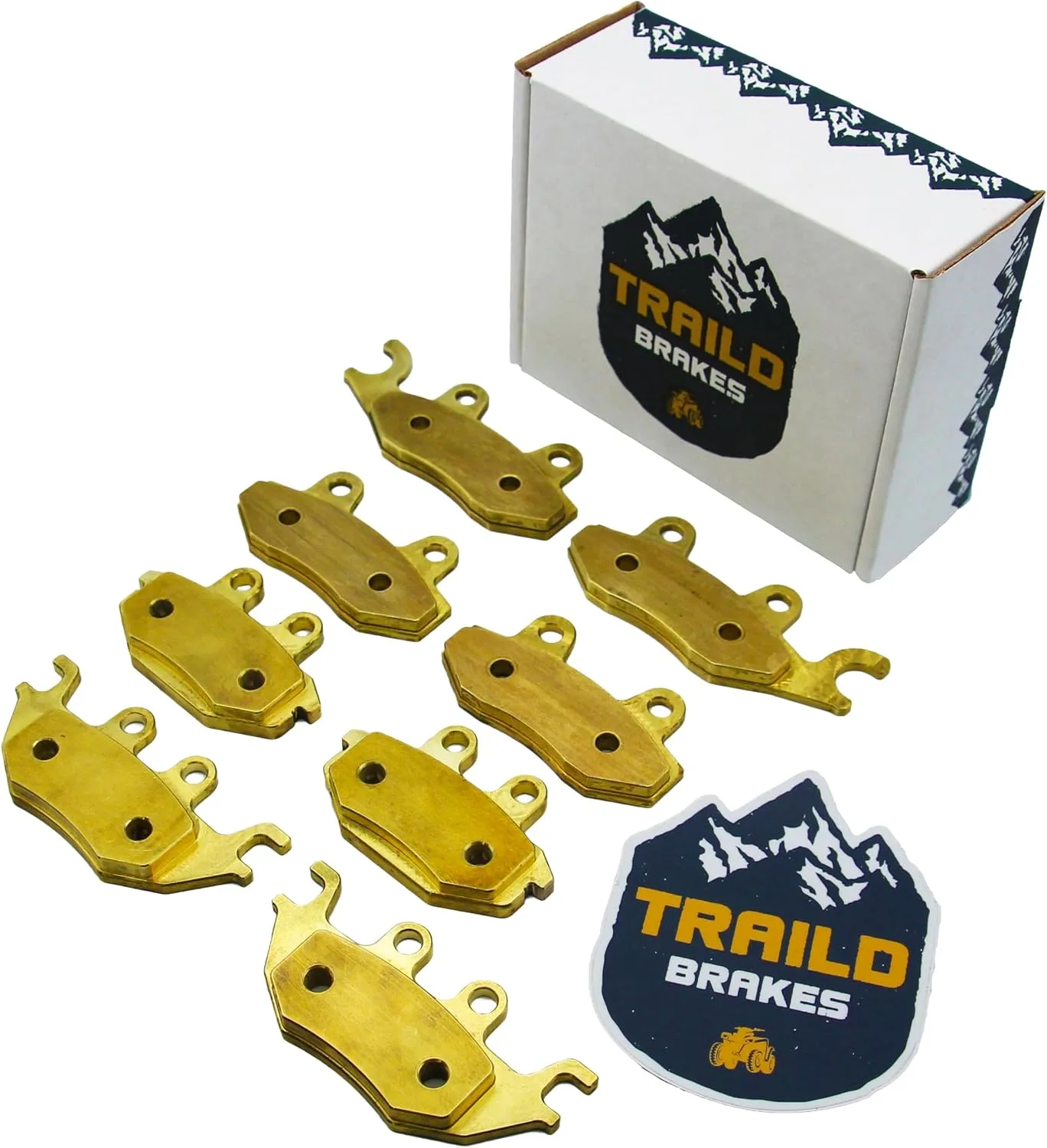 Traild Brass Brake Pads for Kawasaki Mule 2015-2027 Front & Rear