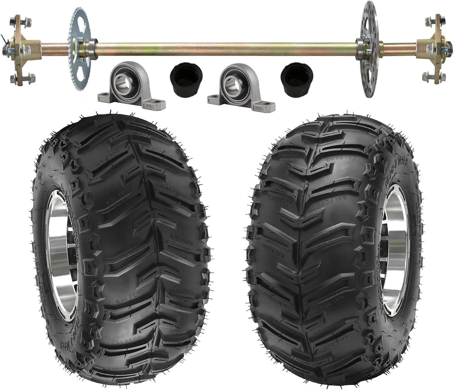 TDPRO 16x8-7 Rear Live Axle Wheel and Tire Assembly TL215