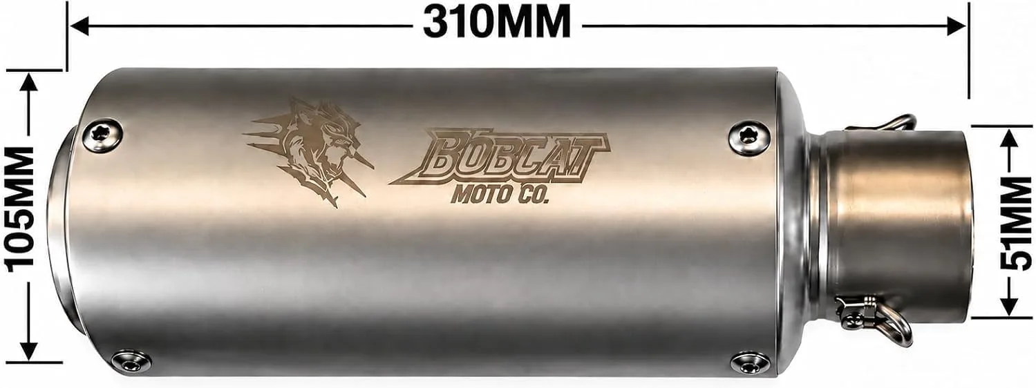 Yamaha R3 MT-03 Slip-On Short Can Muffler Ymh-r3-mt03-slipcan-slv image 2