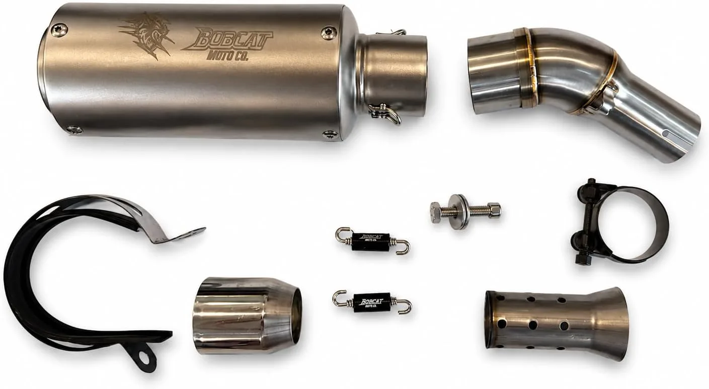 Yamaha R3 MT-03 Slip-On Short Can Muffler Ymh-r3-mt03-slipcan-slv