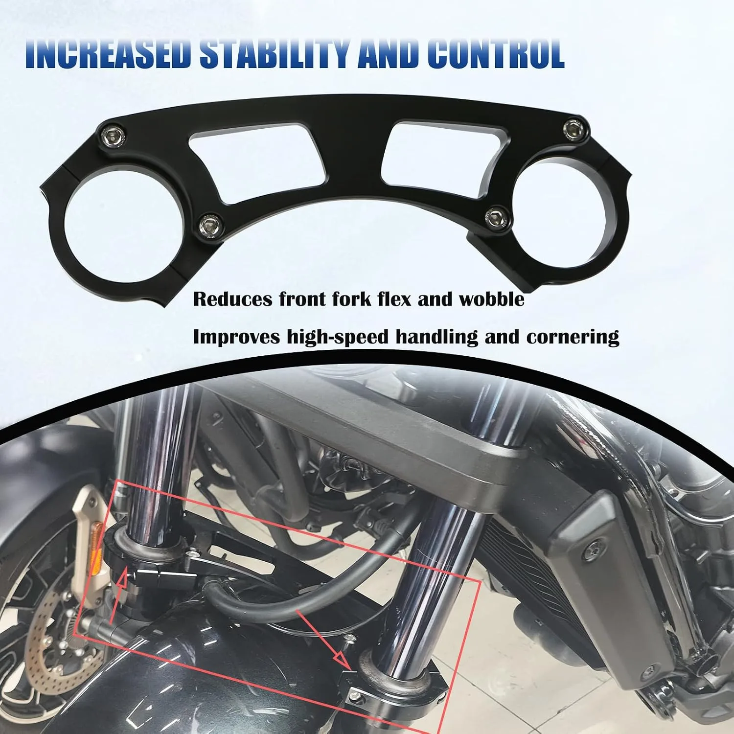 ASCSAPX CMX1100 Fork Brace Stabilizer for Honda Rebel 1100 image 2