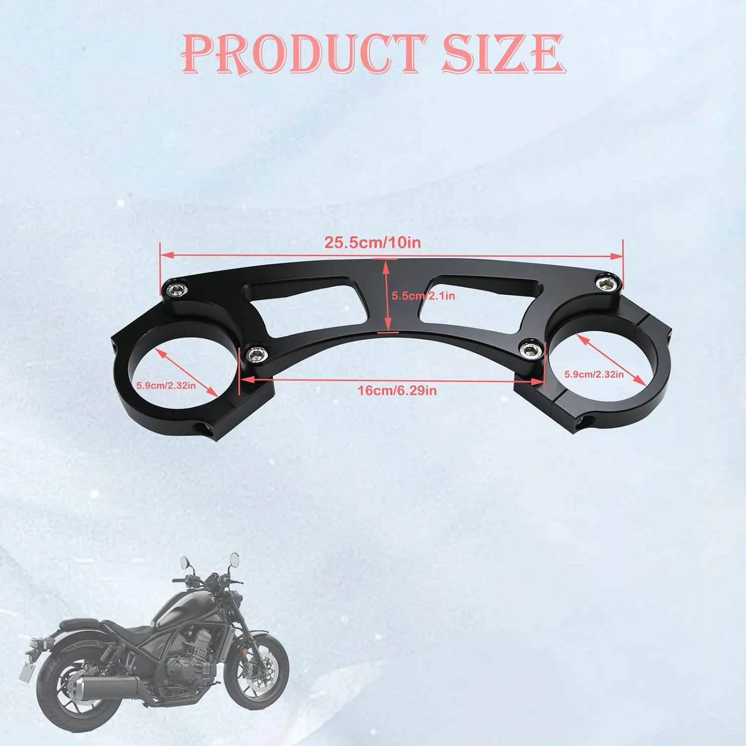 ASCSAPX CMX1100 Fork Brace Stabilizer for Honda Rebel 1100 image 3