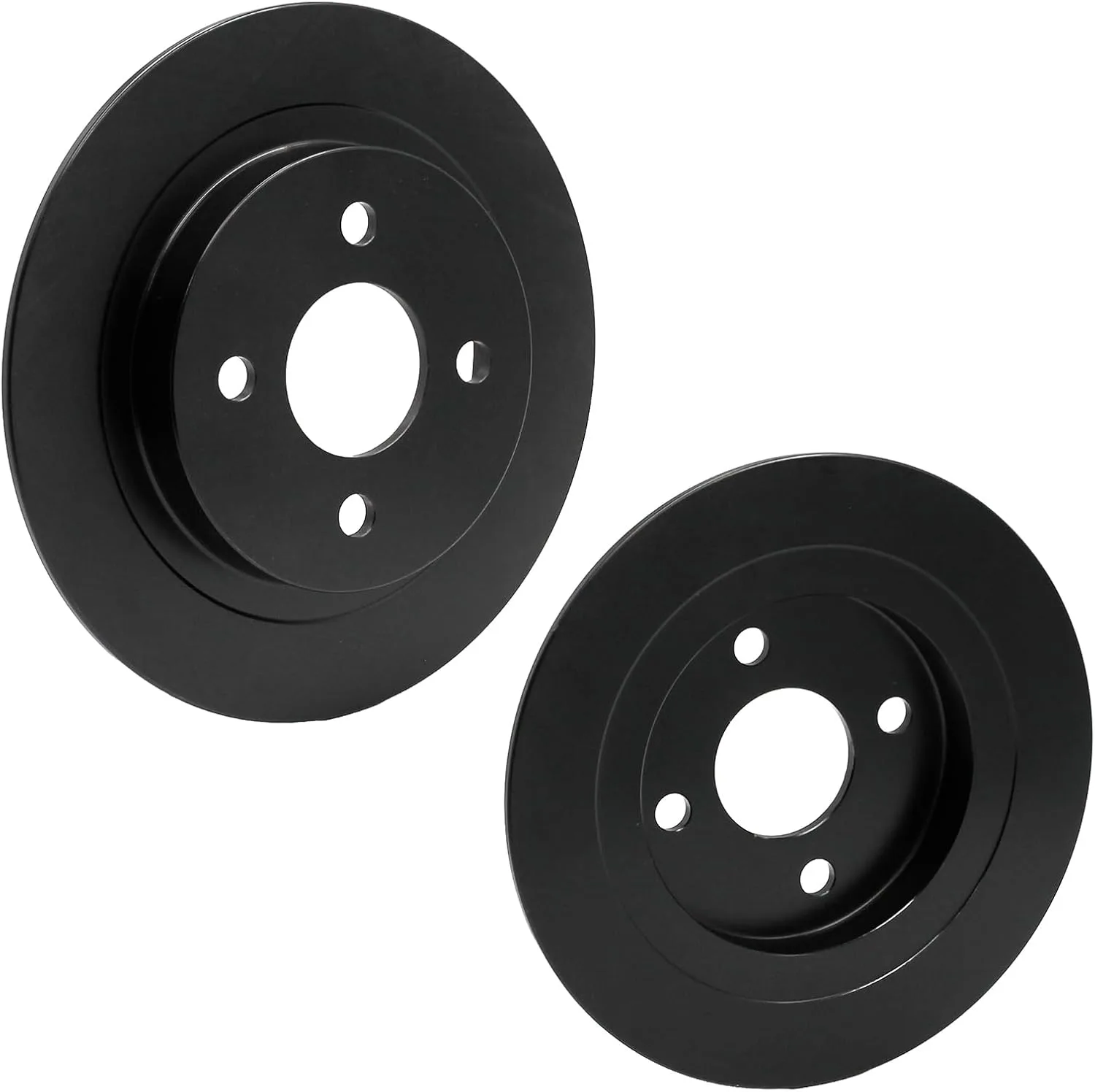 MOTOSOLO Rear Brake Rotors MOT-RB-1838B-BLA@#TRIKE for Harley-Davidson Trikes