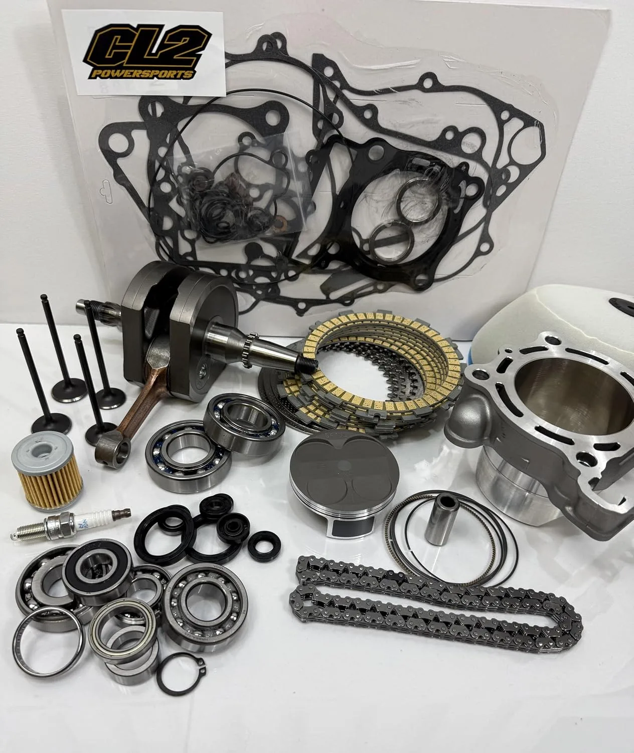 CL2 Powersports Engine Rebuild Kit KAW-KX-250-2124 for 2021–2024 Kawasaki KX250/KX250X