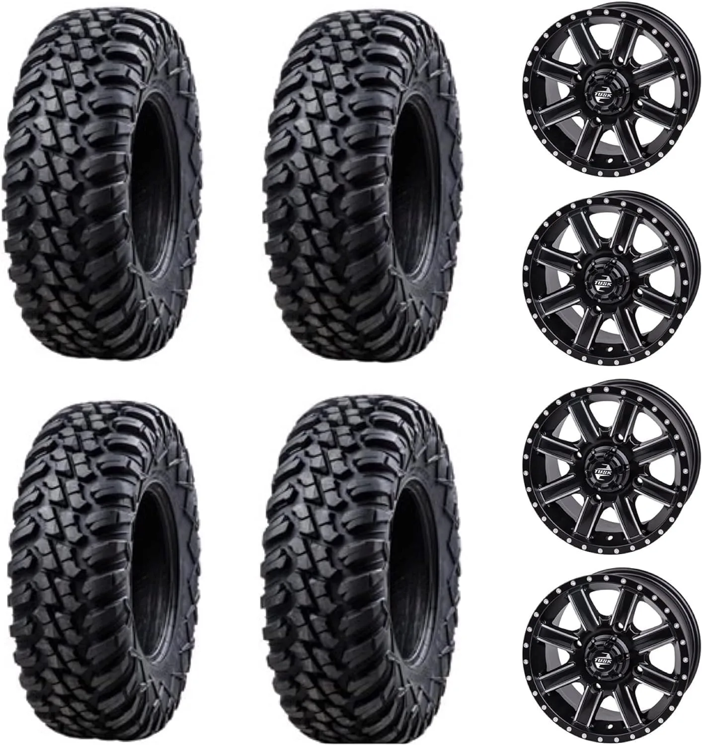 TUSK Terrabite 28x10-14 Tires with Cascade Wheels 2094040009