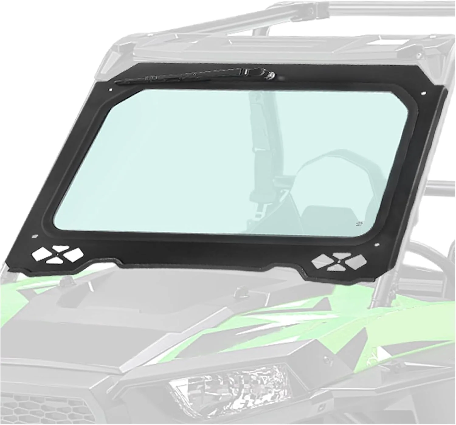 ECOTRIC Vented Glass Windshield VC-LYPS-042 for 2014–2018 Polaris RZR