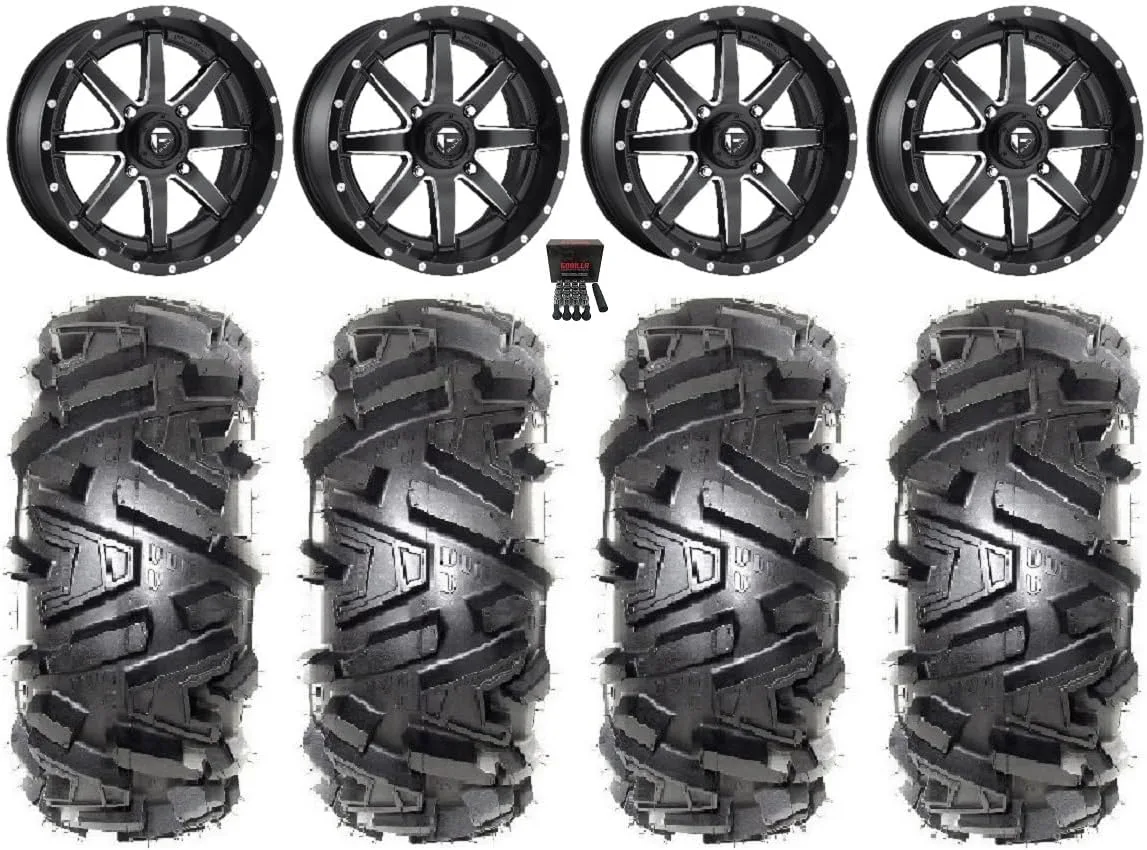 Fuel Maverick 16x7 Wheels & EFX Moto MTC 30x10-16 Tire Bundle