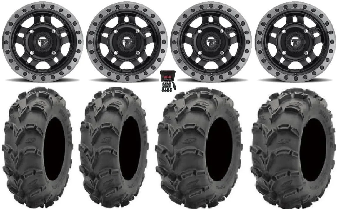 Fuel Anza 14-Inch ATV/UTV Wheel and ITP Mud Lite XL Tire Bundle