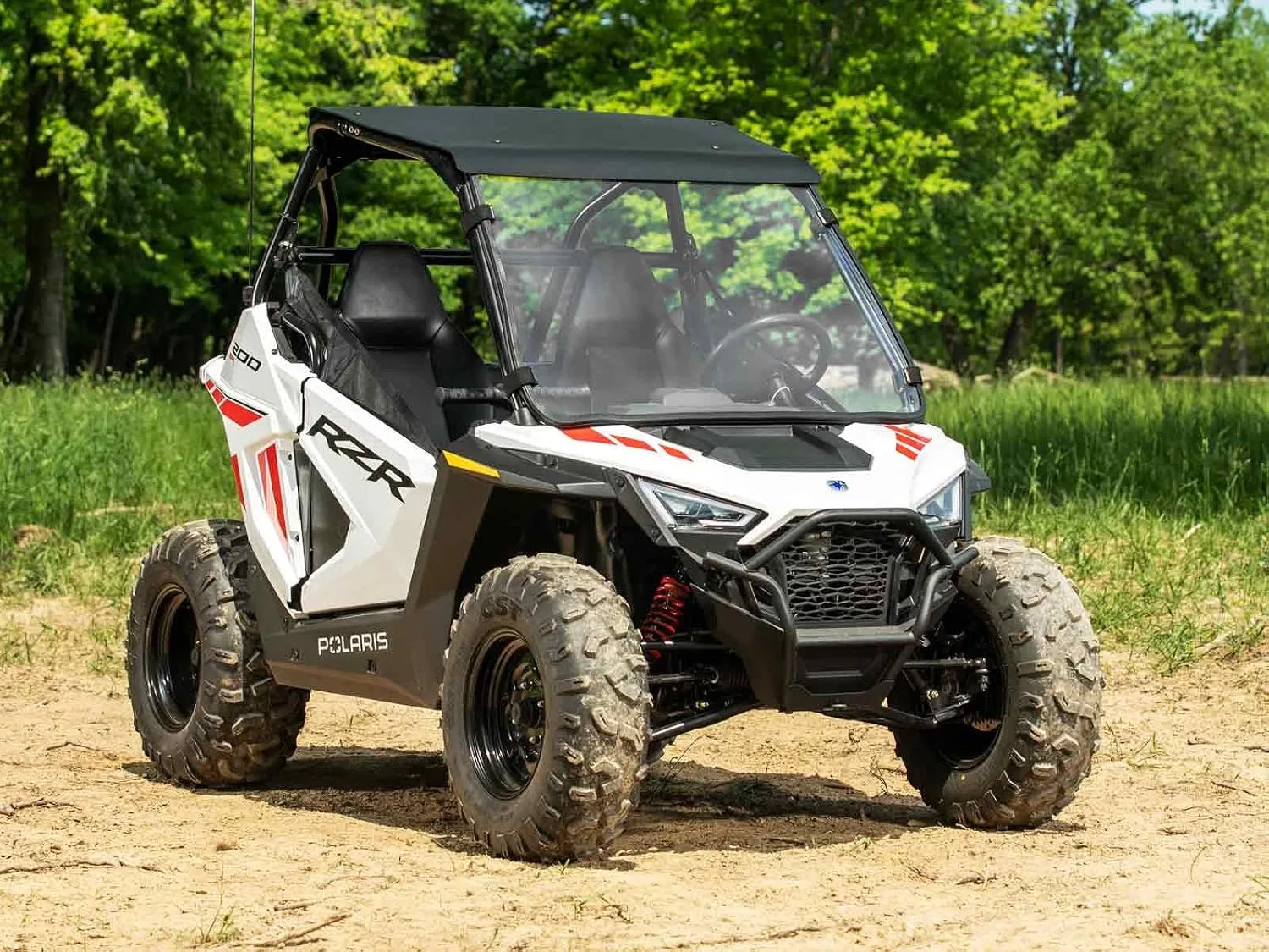 SuperATV Full Front Windshield for Polaris RZR 200 | WS-P-RZR200-75 image 2