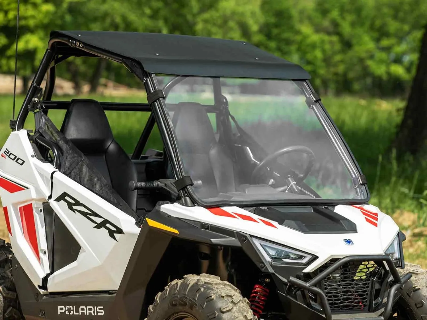 SuperATV Full Front Windshield for Polaris RZR 200 | WS-P-RZR200-75 image 3