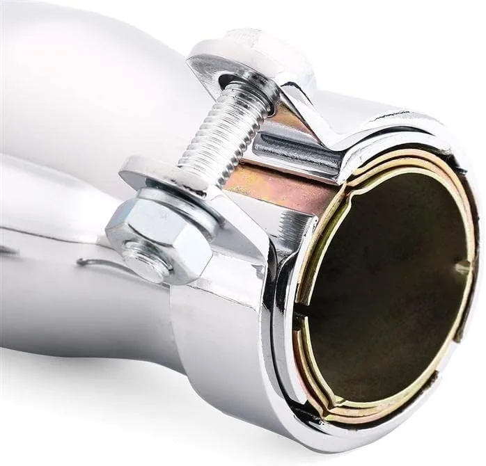 Generic Chrome Motorcycle Exhaust Muffler Pipe 4973249747653 image 4