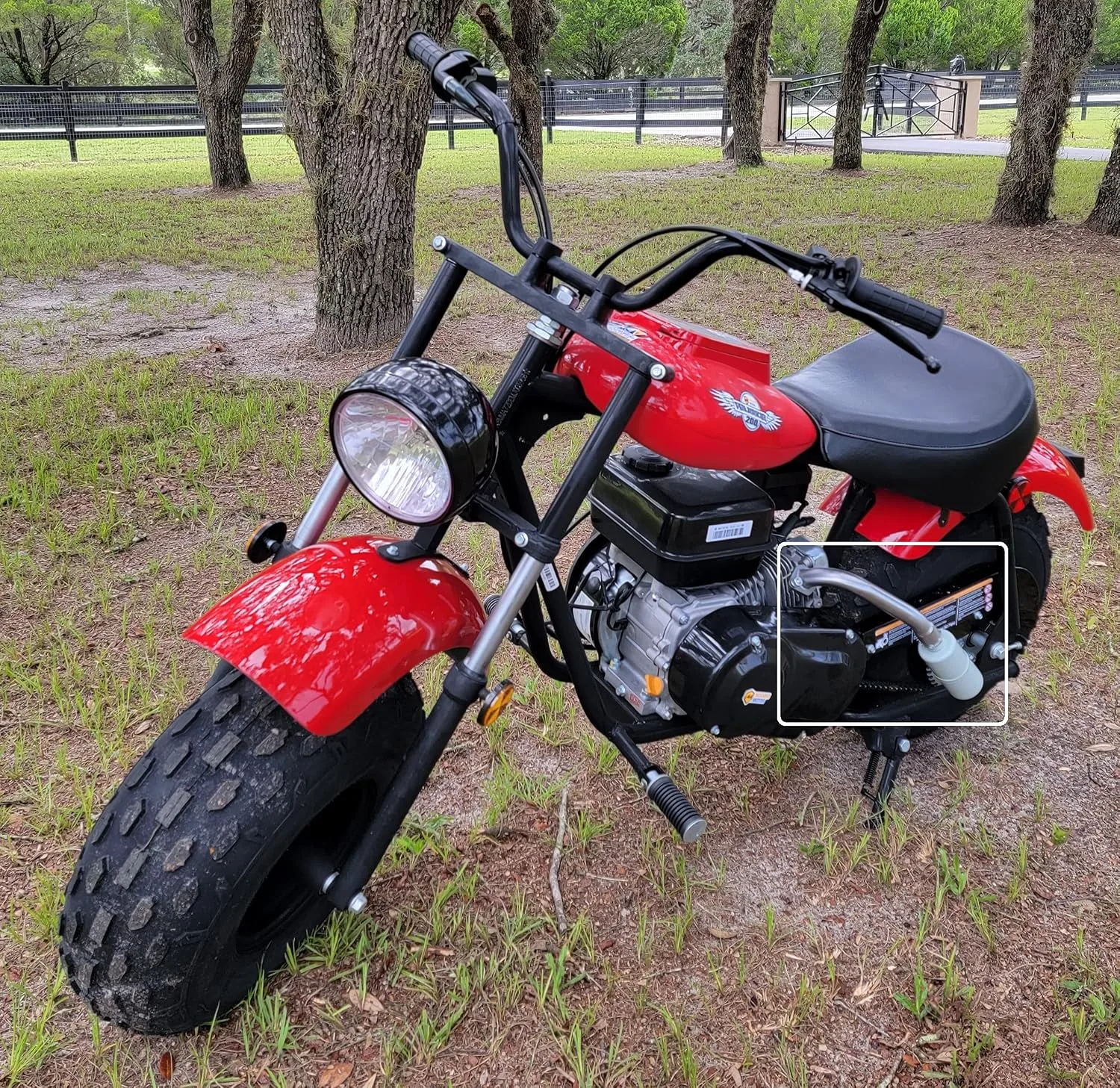 ARSPORT Warrior200 Exhaust with Muffler for Massimo MB200 and Coleman Mini Bikes image 4