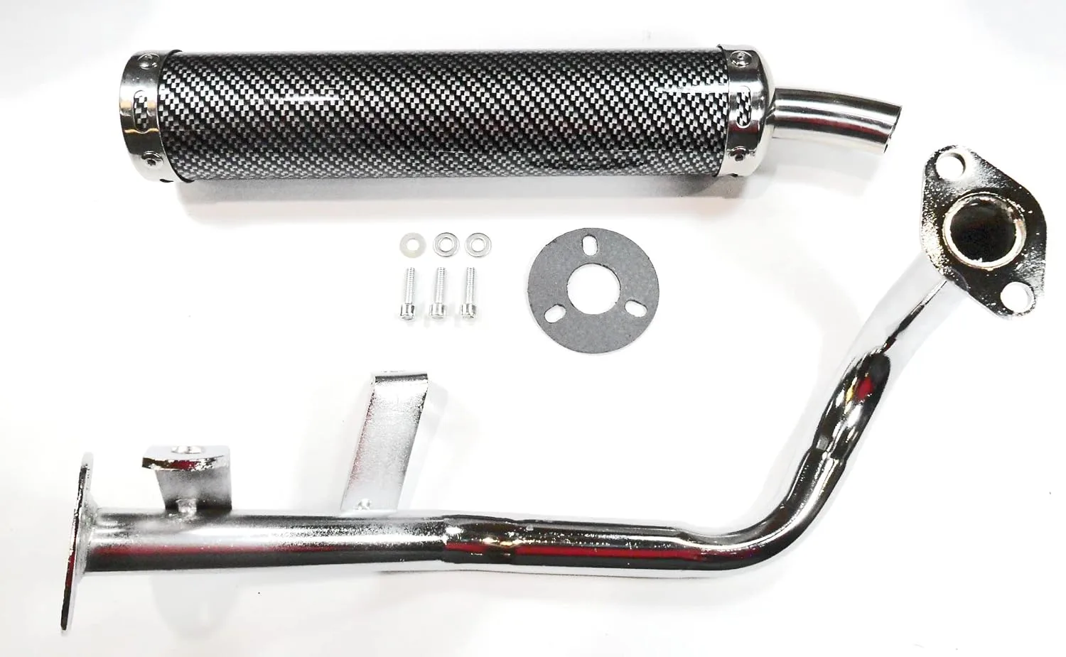 Generic Carbon Fiber Muffler 815632 -24 for Peace 50cc Scooters