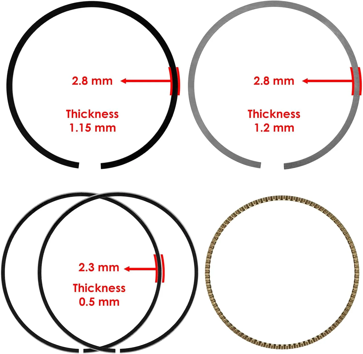 Generic Engine Piston & Ring Kit for Honda XL250S 1979–1981 image 3